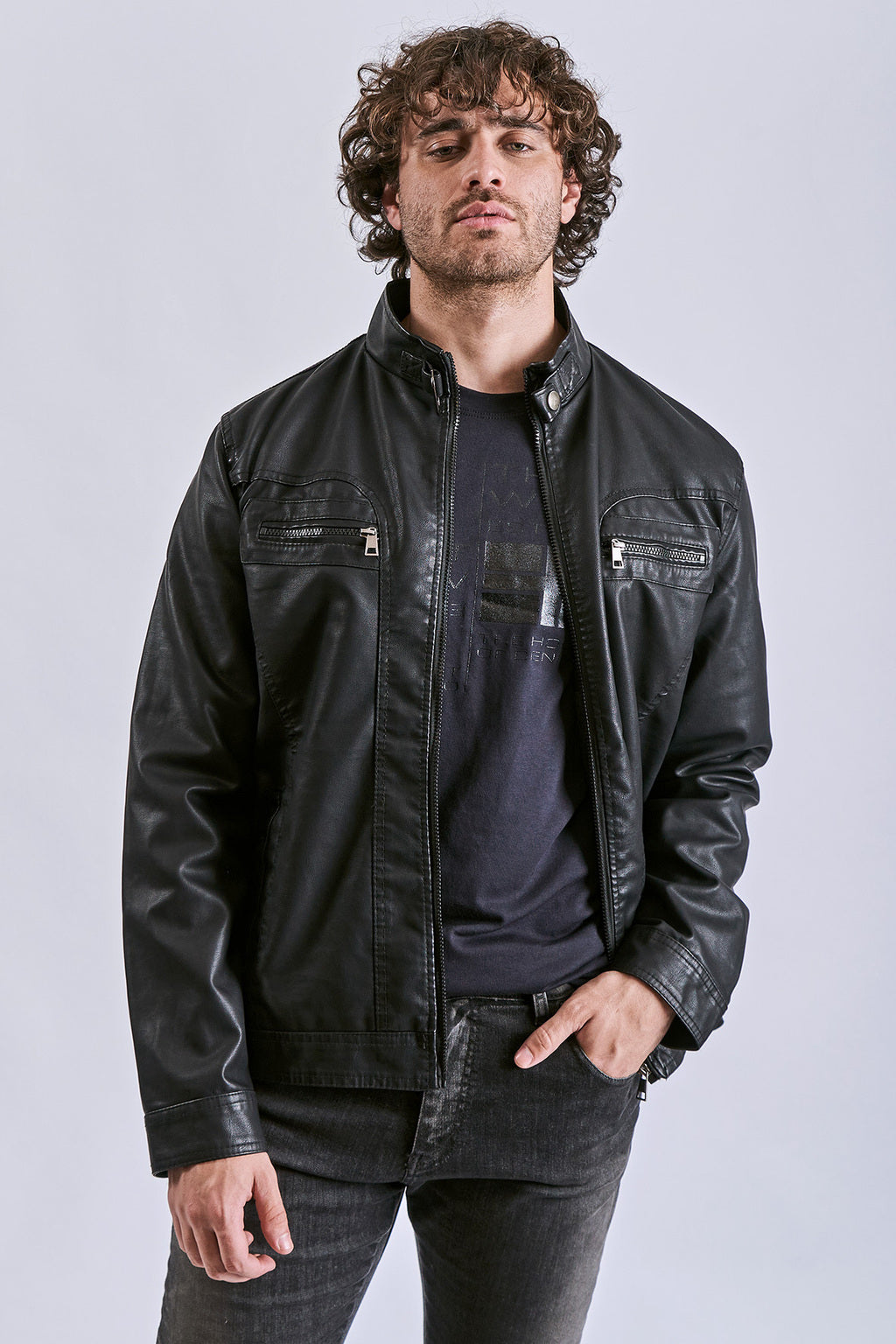 Campera PU DAVID