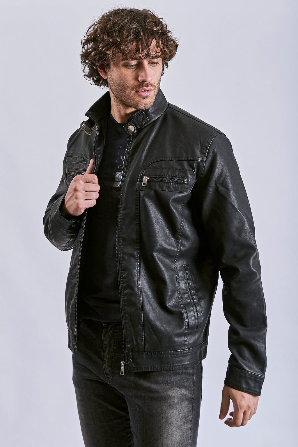 Campera PU DAVID