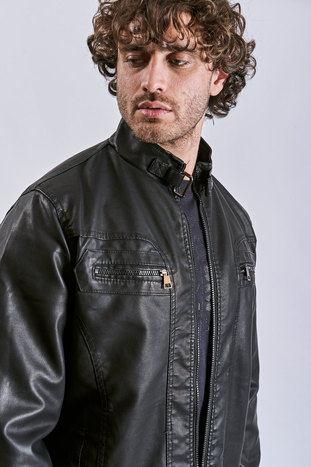Campera PU DAVID
