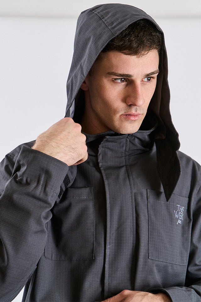 Campera Tech Gris Topo