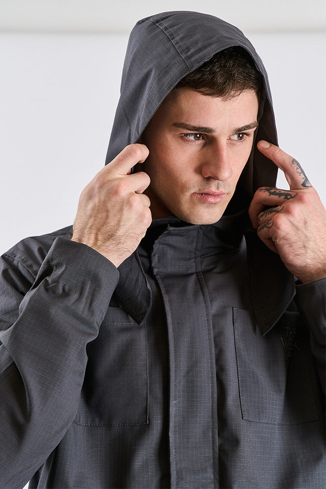 Campera Tech Gris Topo