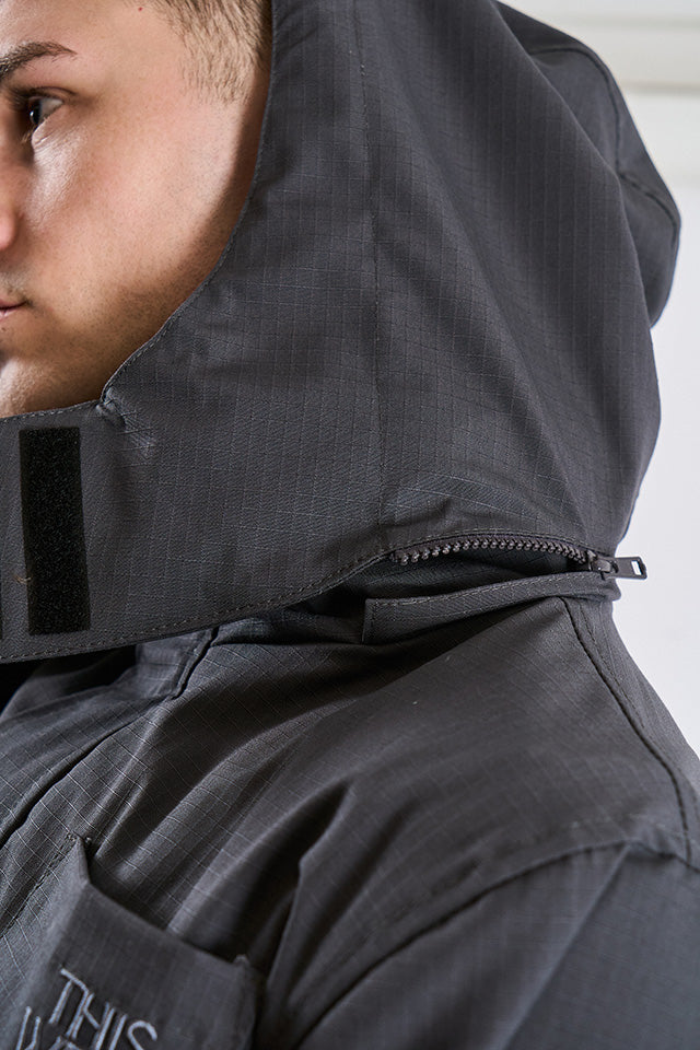 Campera Tech Gris Topo