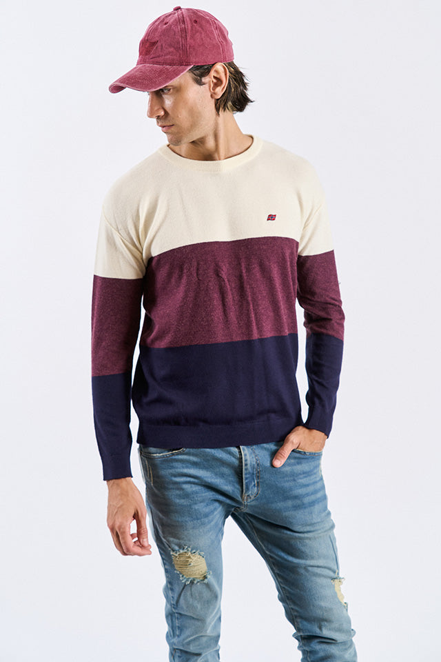 Sweater DONOVAN - Rojo/Marino