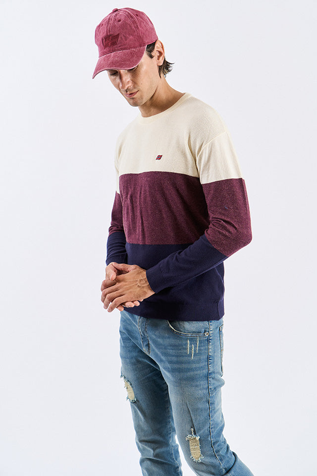 Sweater DONOVAN - Rojo/Marino