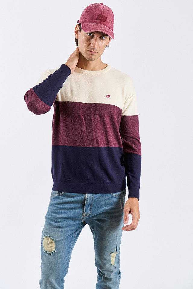 Sweater DONOVAN - Rojo/Marino